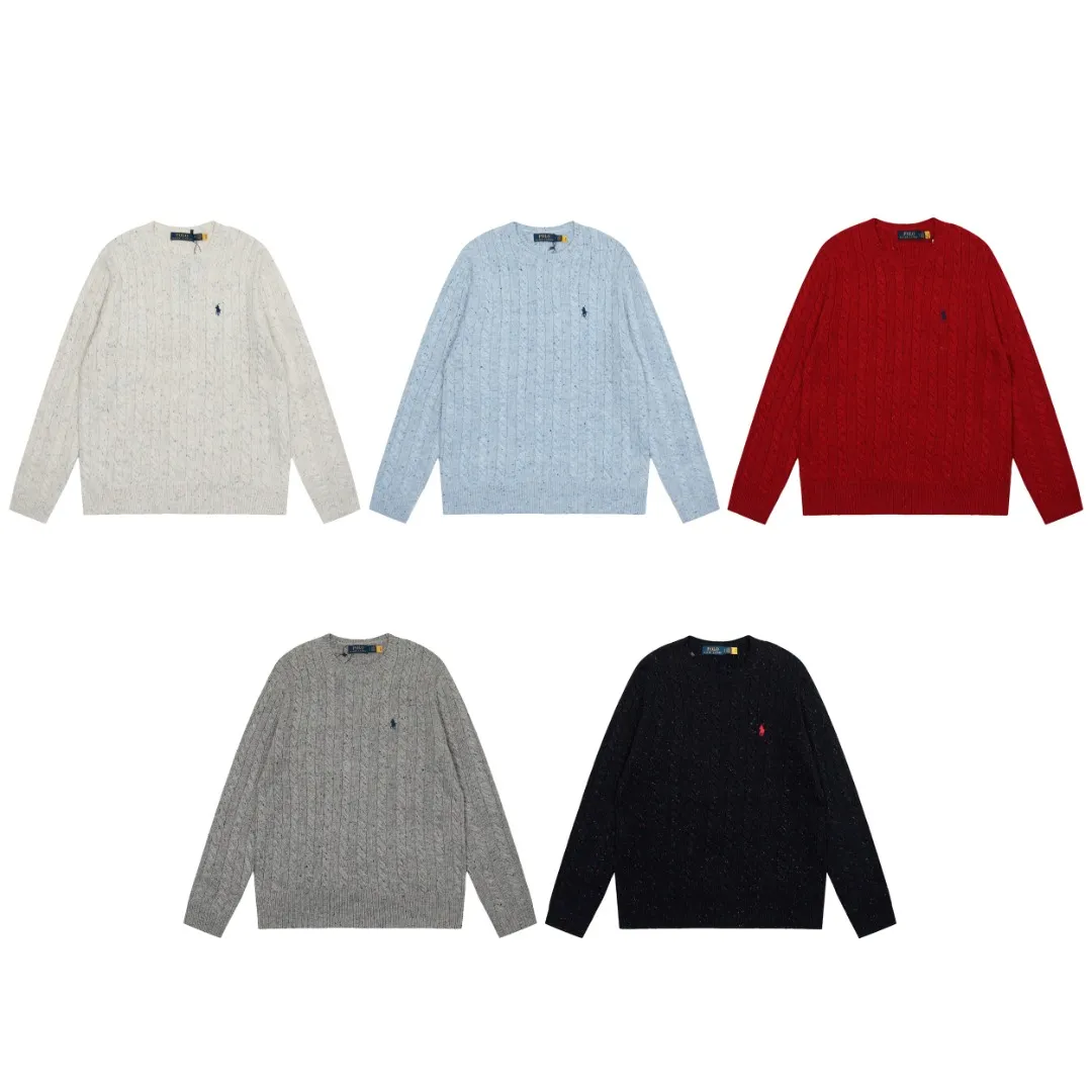 🅿️220 "Top quality" Style number: DS028# [Ralph Lauren wool blended pony embroidered logo twist knitted sweater] ✅Ralph Lauren gradient multi-color dot versatile couple style knitted round neck pullover sweater ✅15% merino cotton wool 85% wool blended custom laser buttons ✅Clean and clear texture ✅ZP quality 1:1 version Scan the code to enter the GF website Counter quality ✅Details and quality are the only one in Guangzhou. Imported quality wool. Focus on high-end. Cost-effective. Needless to say good quality. ✅Restore the original version. The maximum size can be worn up to 180 pounds. Loose, comfortable and stress-free. ✅The upper body is simple and easy to put on. A must-have item for ootd. Good-looking clothes are never picky. A must-have in couples' wardrobes. Size: S-L. Color: Navy blue, light blue, off-white, gray, Christmas red.